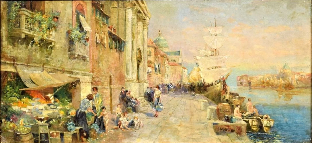 Scena animata sul Canal Grande